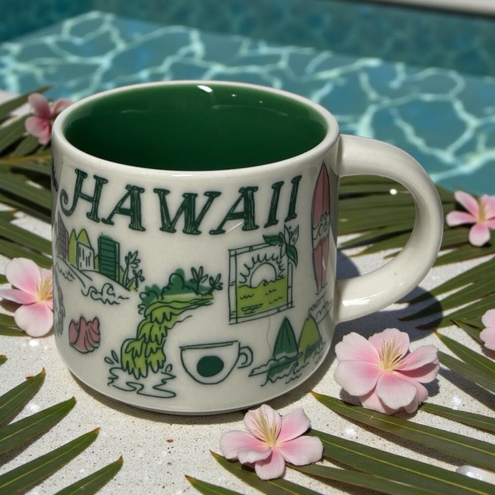 Starbucks Hawaii Been There Series Mini Mug 2oz Espresso Ornament NOT FULL SIZE